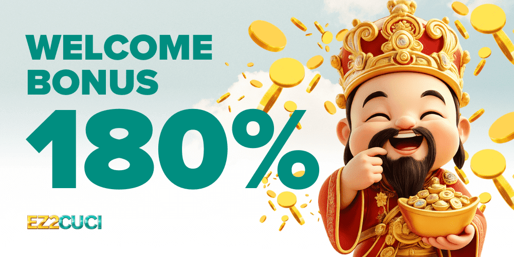ez2cuci free welcome bonus 180%